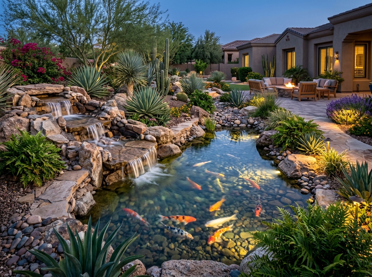 Koi Ponds and Waterfalls Las Vegas